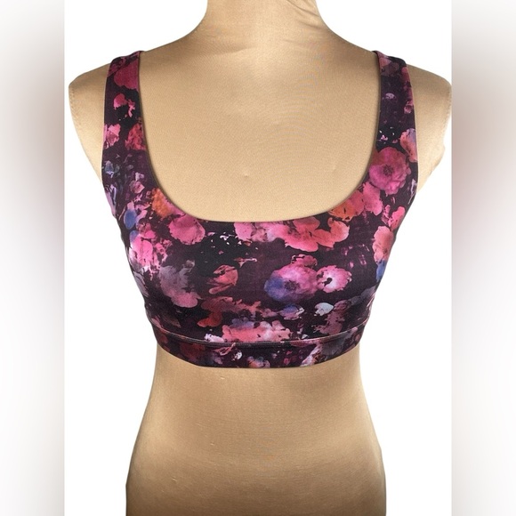 Athleta Exhale Sports Bra A-C Dappled Bloom Multi Floral Size Small - Picture 3 of 7